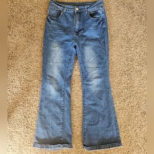 Classic Blue Flared Women Jeans